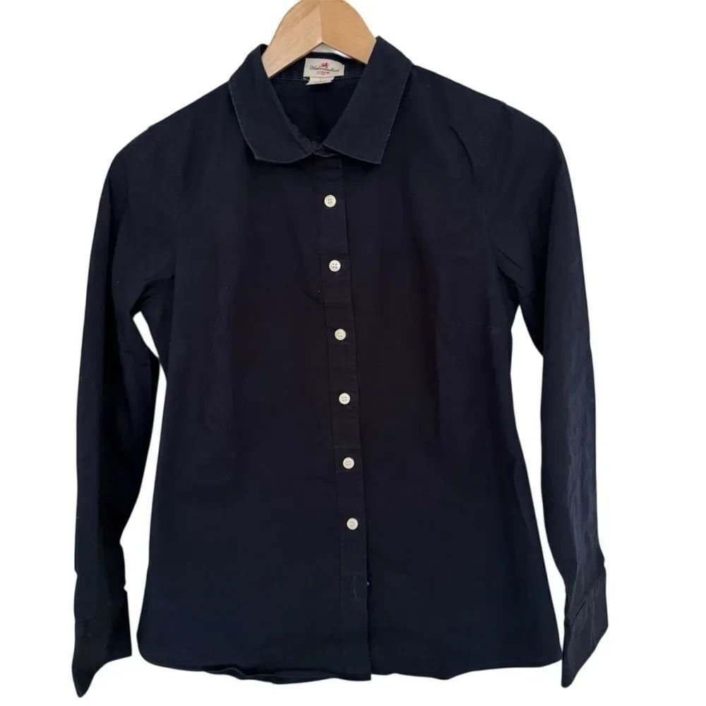 J. Crew Haberdashery Navy Blue Button-Up Shirt